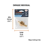 Juego de conectores 1/2' macho/hembra de aluminio, TRUPER 4