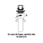 Conector 1/2' hembra de ABS con tuerca de ajuste manual 4