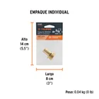 Conector 5/8' macho de latón sólido para manguera, TRUPER 4