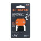 Conector 1/2' macho de ABS para manguera, TRUPER 3