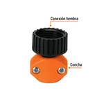 Conector 1/2' hembra de ABS para manguera, TRUPER 2