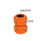 Reparador 5/8'-3/4' de ABS para manguera, TRUPER 2