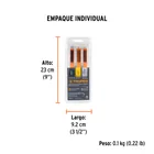 Juego de 3 minicepillos de alambre 28 pinceles, TRUPER 5