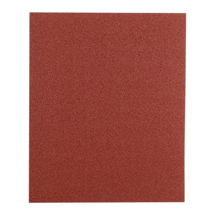 Lija de esmeril roja grano 80 de óxido de aluminio, TRUPER