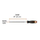 Lima redonda bastarda 8' con mango Comfort Grip, TRUPER 3