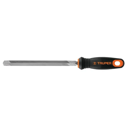 Lima triángulo pesado 8' 32 dpp, mango Comfort Grip, TRUPER