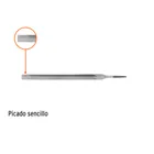 Lima triangular 8' para machete, 36 dpp, TRUPER 2
