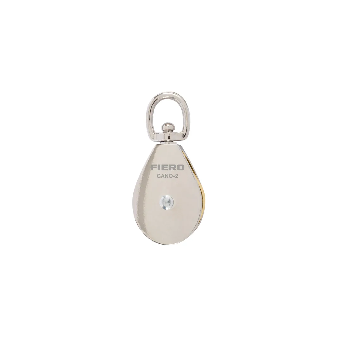 Garrucha para noria giratoria 2' sencilla niquelada, FIERO
