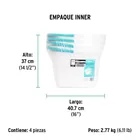Cubeta plástica con exprimidor, 8L KLINTEK 5