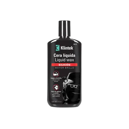 Cera líquida de silicón para auto, 473 ml, KLINTEK