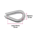 Bolsa con 10 guardacabos para cable de acero de 1/8', FIERO 3