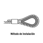 Bolsa con 10 guardacabos para cable de acero de 1/8', FIERO 4
