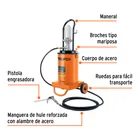 Bomba Inyectora Neumática de grasa, 12 Kg, TRUPER 2
