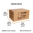 Inyectora de grasa 14 oz, 8000 PSI con grip antiderrapante 9
