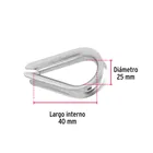 Bolsa con 5 guardacabos para cable de acero de 5/16', FIERO 3