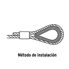 Bolsa con 5 guardacabos para cable de acero de 5/16', FIERO 4