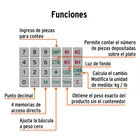 Báscula electrónica multifunciones con torreta 40 kg, TRUPER 4