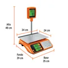 Báscula electrónica multifunciones con torreta 40 kg, TRUPER 5