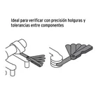 Calibrador de 15 hojas std / mm, TRUPER 5