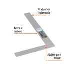 Escuadra 8'x12' de acero para cantero, TRUPER 2