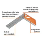 Escuadra 6' para carpintero con mango 100% de aluminio 2