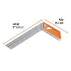 Escuadra 8' para carpintero con mango 100% de aluminio 3
