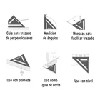 Escuadra 7' de aluminio para muros de yeso, TRUPER 4