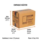 Regla 15 cm de acero inoxidable de bolsillo, TRUPER 8