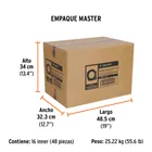 Flexómetro compacto contra impactos 10 m cinta 25 mm, TRUPER 8