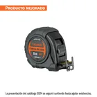 Flexómetro contra impactos 8 m, Cinta Negra 25 mm, TRUPER 1