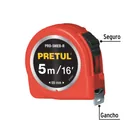 Flexómetro rojo 5 m cinta 19 mm, en tarjeta, PRETUL 2