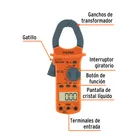 Multímetro para mantenimiento industrial con gancho, TRUPER 2