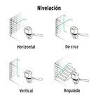 Nivel láser verde, alcance 30 m, recargable, TRUPER 4