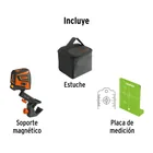 Nivel láser verde, alcance 30 m, recargable, TRUPER 5
