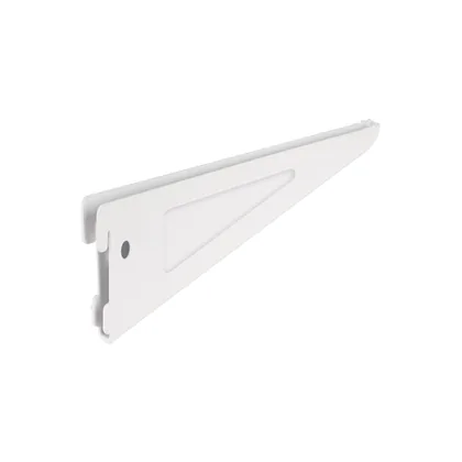 Ménsula plana blanca para cremallera doble, 22cm, FIERO