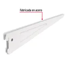 Ménsula plana blanca para cremallera doble, 32cm, FIERO 3