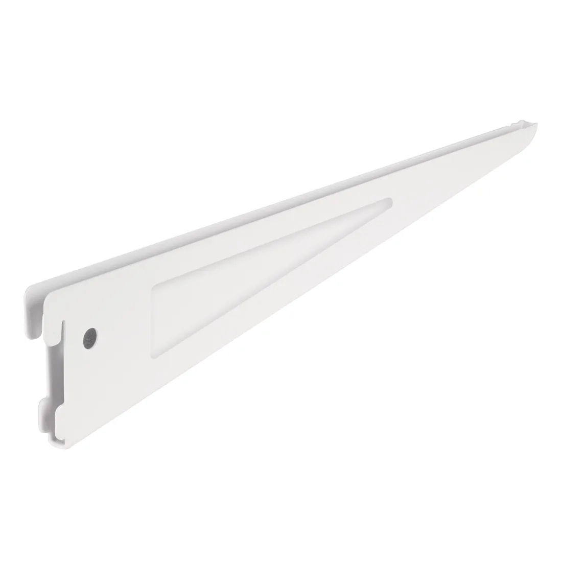 Ménsula plana blanca para cremallera doble, 37cm, FIERO