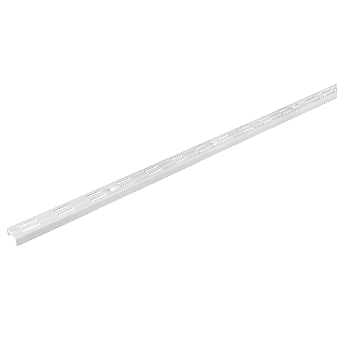 Cremallera doble blanca para ménsulas planas, 2m, FIERO
