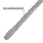 Metro de cable flexible 1/8' de acero 7x19 hilos, 75 m 2