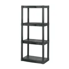Estante plástico 4 repisas capacidad 27kg, 56x36x123, PRETUL 1