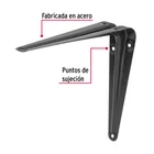 Ménsula de acero gris 6 x 8', FIERO 3