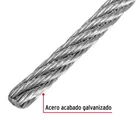 Metro de cable flexible 1/4' de acero 7x19 hilos, 75 m 2