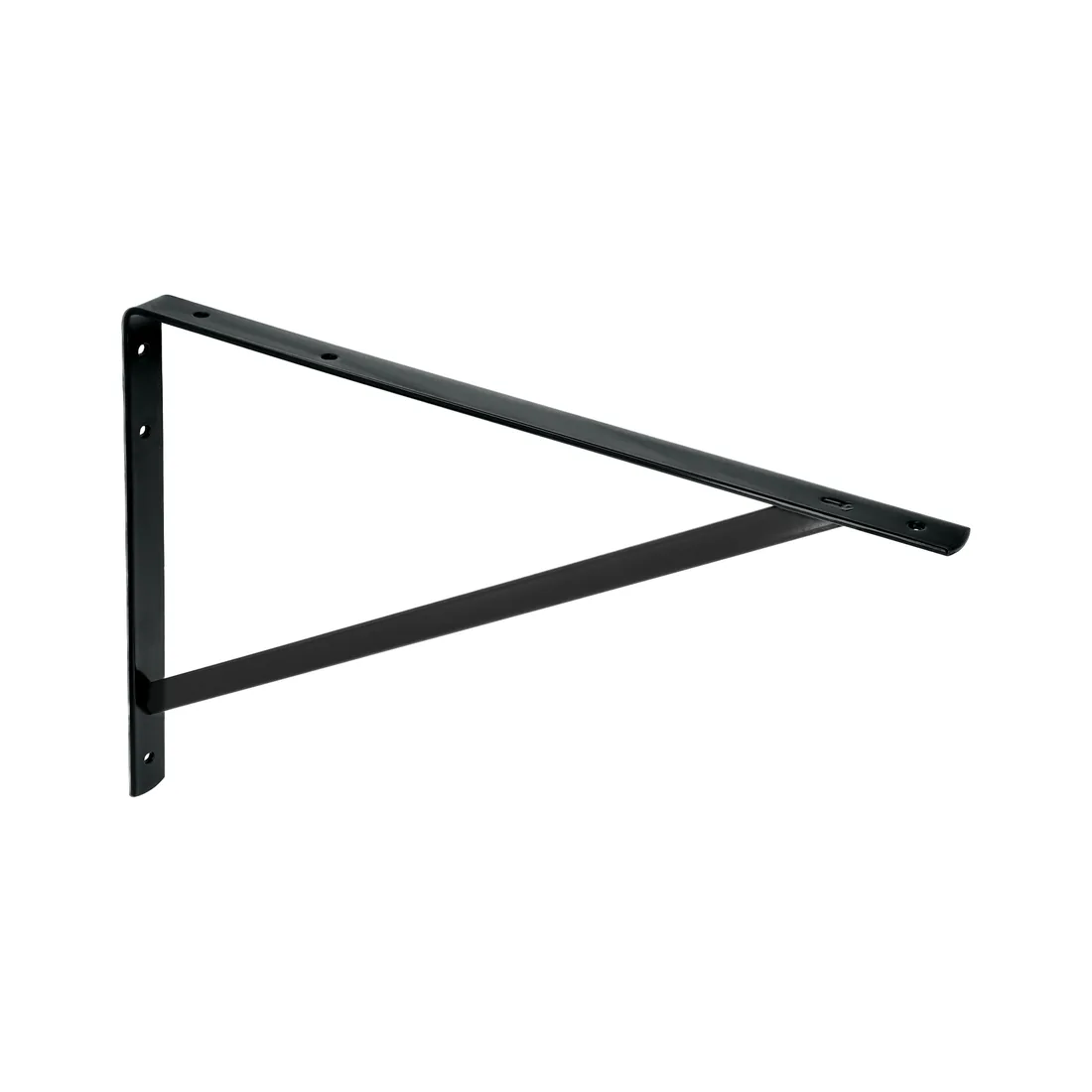 Ménsula reforzada de acero, negra, 13 x 20', FIERO