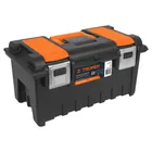 Caja p/herramienta 22' c/compartimentos y broches metálicos 1