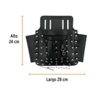 Porta herramientas de cuero con 8 compartimentos, TRUPER 3