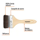 Brocha pelo de camello de 3' con mango de madera, TRUPER 3