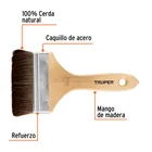 Brocha pelo de camello de 4' con mango de madera, TRUPER 2