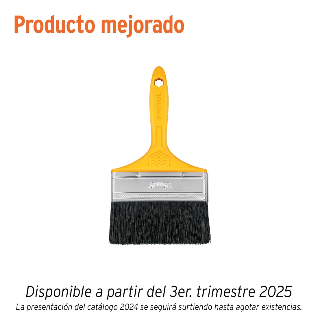 Brocha uso general de 5' con mango de plástico, PRETUL