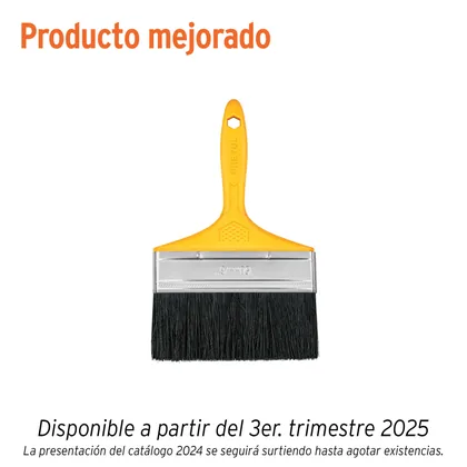 Brocha uso general de 6' con mango de plástico, PRETUL