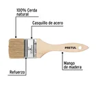 Brocha uso general de 2' con mango de madera, PRETUL 2